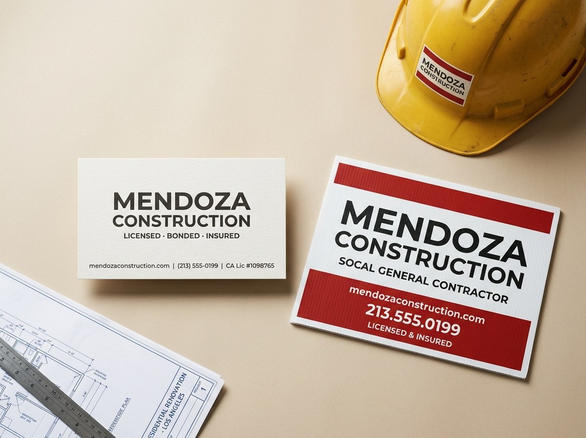 Mendoza Construction — print project