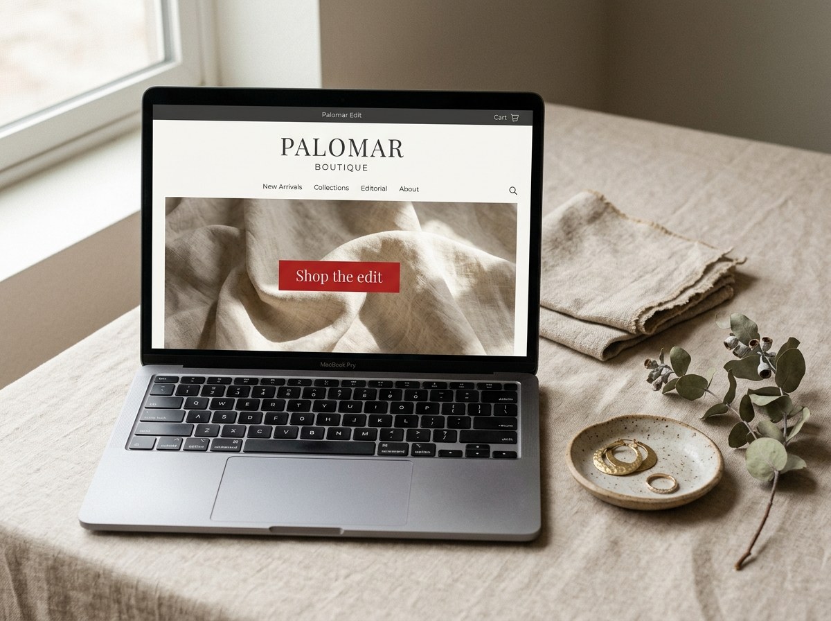 Palomar Boutique — website project